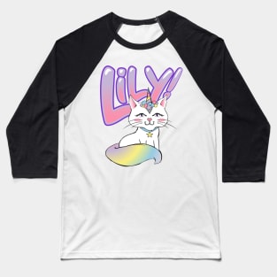 Lily! Caticorn Baseball T-Shirt